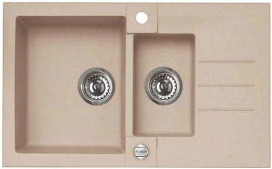 Кухонная мойка Alveus Rock 70 Granital Beige-G55 бежевый 1090954 - фото 34040