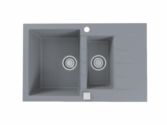 Кухонная мойка Alveus CADIT 70 CONCRETE-G81 серый (1131360) - фото 34361