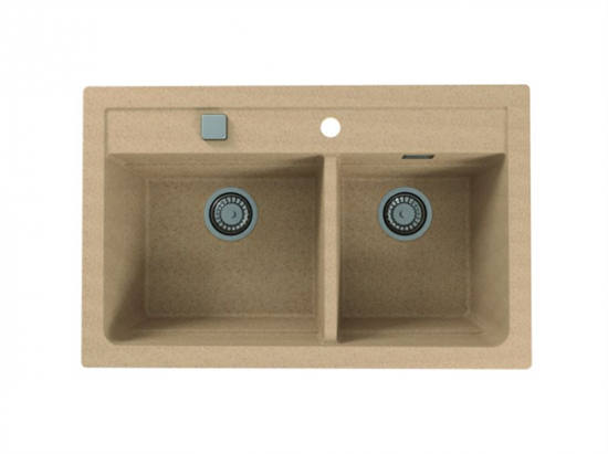 Кухонная мойка Alveus ATROX 50 BEIGE-G55 бежевый (1132000) - фото 34370