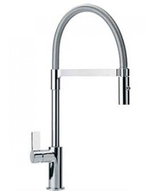 Смеситель Franke AMBIENT SEMI-PRO, 115.0265.997, для кухни, полупрофессиональный, с гибким выдвижным изливом, хром - фото 34586