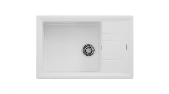 Гранитная мойка Teka STONE 60 S-TG 1B 1D Белый Арктик - фото 34736