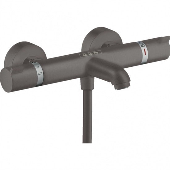 Смеситель Hansgrohe Ecostat Comfort для ванны и душа, термостатический, хром черный шлифованный, 13114340 - фото 34972