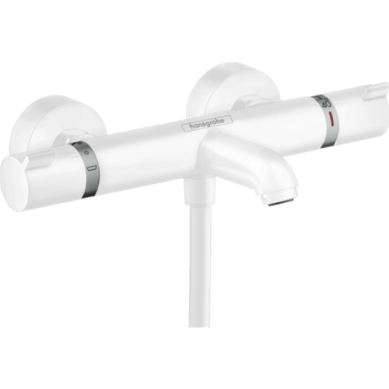 Смеситель Hansgrohe Ecostat Comfort 13114700 для ванны и душа, термостатический, белый матовый - фото 34974