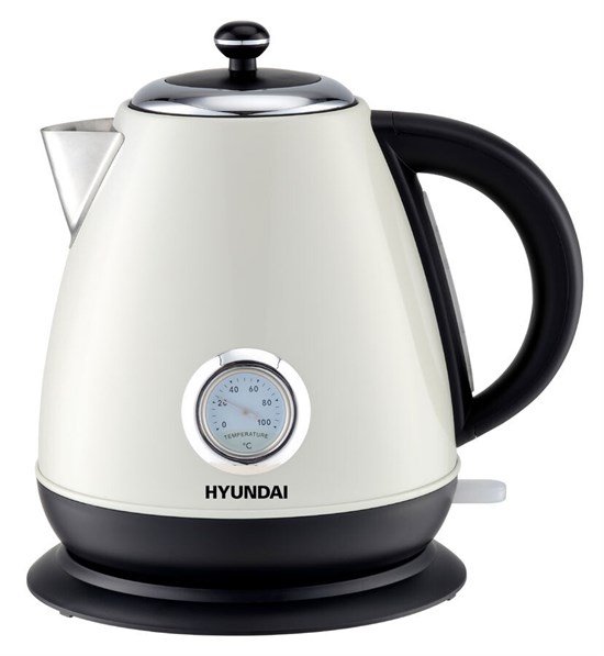 Чайник электрический Hyundai HYK-S4502 жемчужный/черный - фото 35082