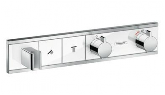 Смеситель Hansgrohe RainSelect 15355400 для душа, термостатический, белый/хром - фото 35279