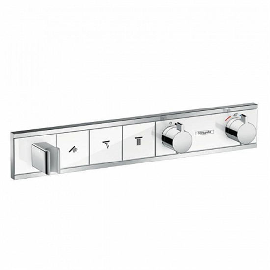 Смеситель Hansgrohe RainSelect 15356400 для душа, термостатический, белый/хром - фото 35281