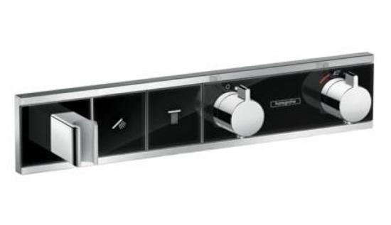 Смеситель Hansgrohe RainSelect 15356600 для душа, термостатический, черный - фото 35282