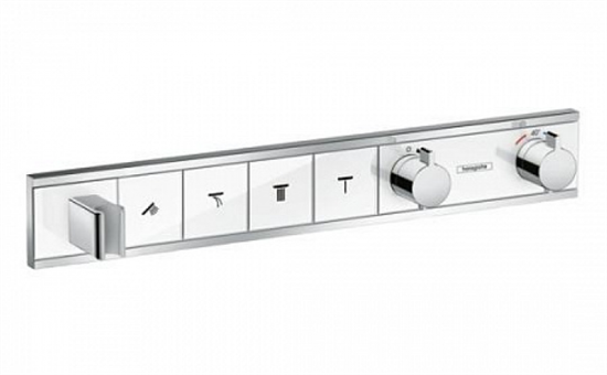 Смеситель Hansgrohe RainSelect 15357400 для душа, термостатический, белый/хром - фото 35284