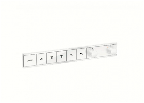 Смеситель Hansgrohe RainSelect 15384700 для душа, термостатический, белый матовый - фото 35296