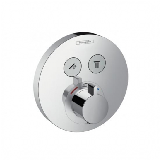 Термостат Hansgrohe ShowerSelect S 15743000, хром - фото 35345