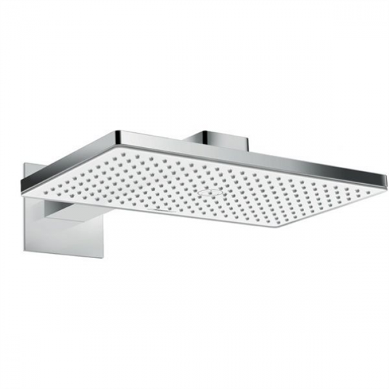 Верхний душ Hansgrohe Rainmaker Select 24003400, 460 x 270 мм, 1 режим струи, с держателем, белый/хром - фото 35879