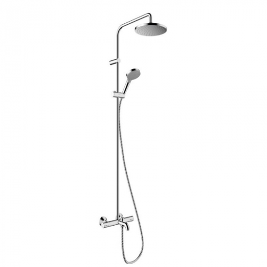 Душевая система Hansgrohe Vernis Blend 26274000, Showerpipe 200 1jet, термостатическая, хром - фото 35999