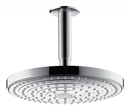 Верхний душ Hansgrohe Raindance Select 26467000, 24х24 см, 2 режима струи, с держателем, хром - фото 36030