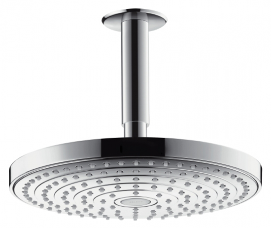 Верхний душ Hansgrohe Raindance Select 26469000 EcoSmart, 24х24 см, 2 режима струи, с держателем - фото 36032