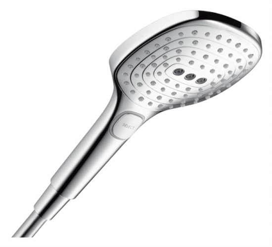 Ручной душ Hansgrohe 26520000 Raindance Select E120 3jet, 12 см, 3 режима лейки, хром - фото 36035