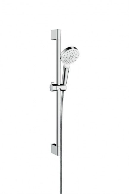 Душевой гарнитур Hansgrohe Crometta Vario 26553400, 2 режима струи, корпус хром, лицевая часть белая - фото 36050