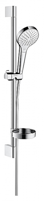 Душевой гарнитур Hansgrohe Croma Select S 26566400, корпус хром, лицевая часть белая, 3 режима струи - фото 36054