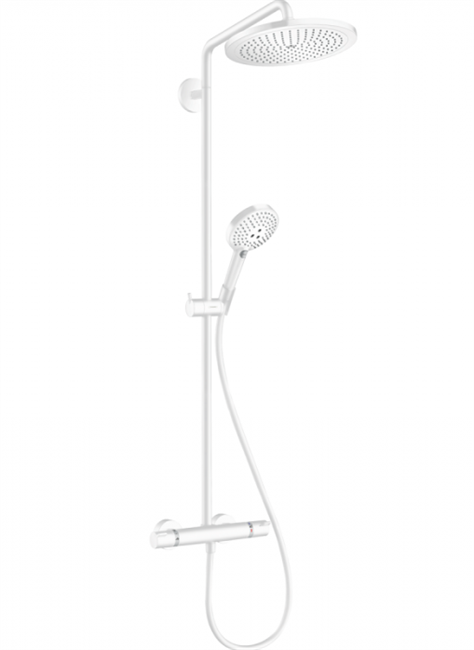 Душевая система Hansgrohe Croma Select S 26890700 термостатическая, цвет белый матовый - фото 36122