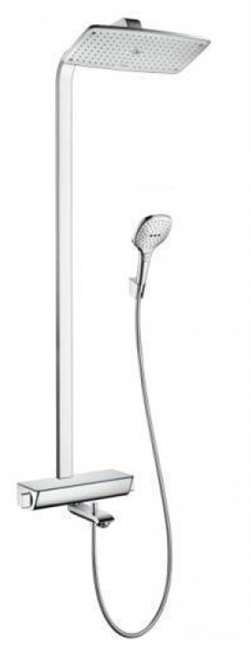 Душевая система Hansgrohe Raindance E 27113000 360 Showerpipe 1jet с изливом, хром - фото 36131