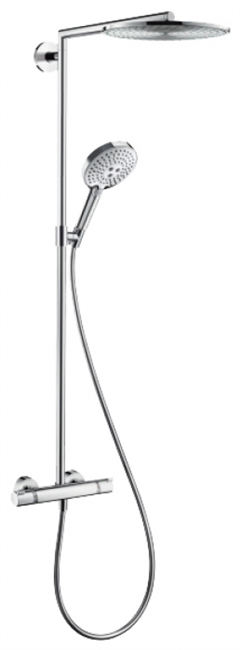 Душевая система Hansgrohe Raindance 27114000 Select Showerpipe 300, термостатическая, хром - фото 36133