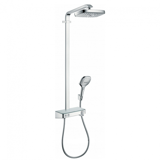 Душевая система Hansgrohe Raindance Select E Showerpipe 300 2 jet термостатическая, хром, 27126000 - фото 36136