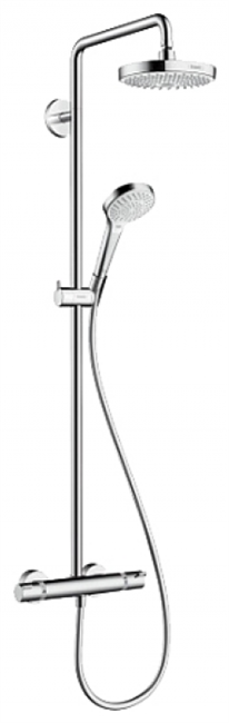 Душевая система Hansgrohe Select S 180 2jet, с термостатом, белый/хром, 27253400 - фото 36148