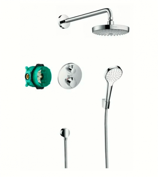 Душевой набор Hansgrohe Croma Select S / Ecostat S 27295000 - фото 36159