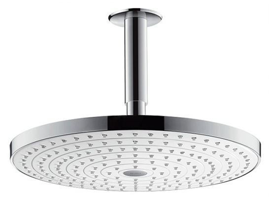Верхний душ Hansgrohe Raindance Select 27337400, 30х30 см, 2 режима струи, с держателем, белый/хром - фото 36163