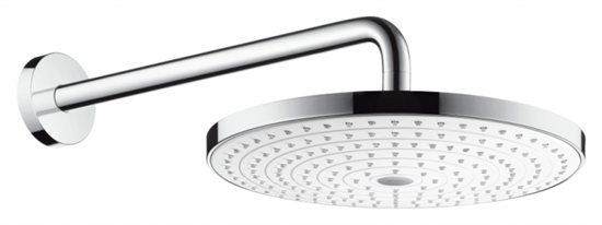 Верхний душ Hansgrohe Raindance Select S 300 2jet 27378400, с держателем, белый/хром - фото 36168
