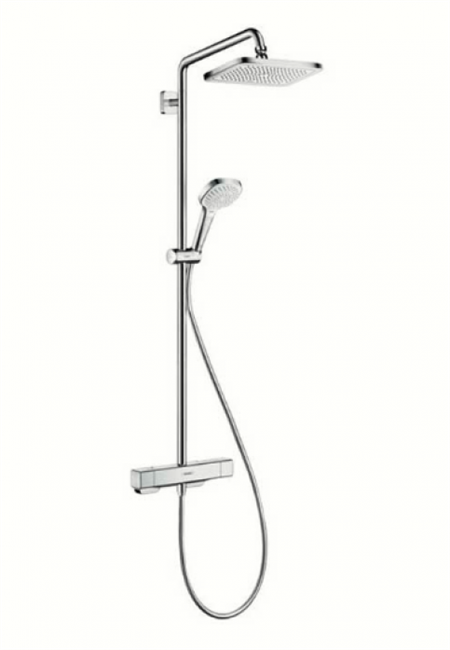Душевая система Hansgrohe Croma E Showerpipe 280 1jet 27630000 c термостатом, хром - фото 36191