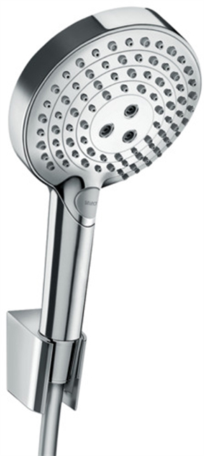 Душевой гарнитур Hansgrohe Raindance Select S 120 PowderRain Porter 27668000, корпус хром, лицевая часть хром шланг 160 см, 3 режима струи - фото 36197