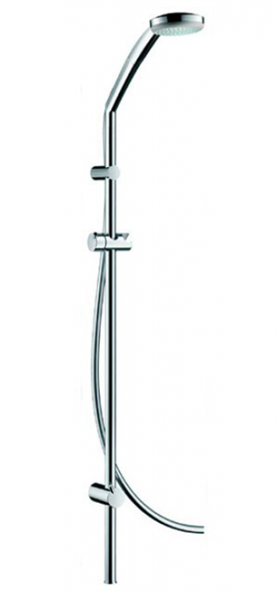 Душевой гарнитур Hansgrohe Croma 100 Multi / Unica 'Reno Lift 27791, 1,05 м, корпус хром, лицевая часть серая - фото 36214