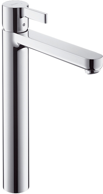 Смеситель для раковины Hansgrohe Metris S Highriser 31022000, со сливным гарнитуром - фото 36438