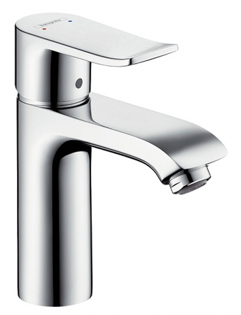 Смеситель Hansgrohe Metris 31080000 для раковины, со сливным гарнитуром - фото 36447
