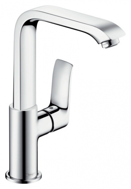 Смеситель Hansgrohe Metris 31187000 для раковины, со сливным клапаном Push-Open - фото 36464