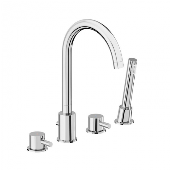 Смеситель Damixa Scandinavian Pure 360400000 на борт ванны, цвет хром - фото 36768