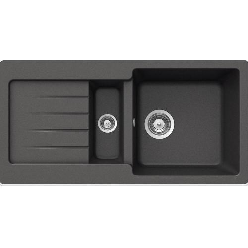 Кухонная мойка 86 см Teka Total Kea 60 B-TG 1 1/2B 1D карбон - фото 36809