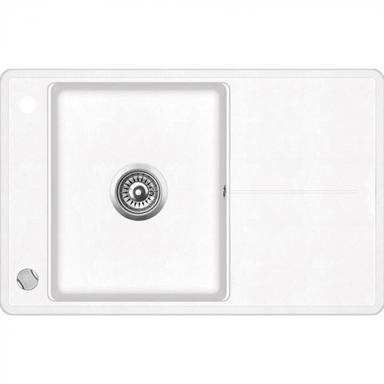 Мойка гранит. TEKA ESTELA 50 B-TQ 1B 1D MARBLE WHI - фото 36831