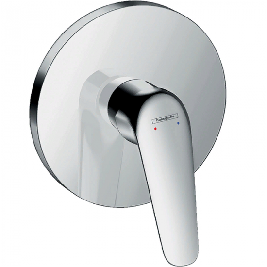 Смеситель Hansgrohe Novus 71066000 для душа, встраиваемый, хром - фото 38344