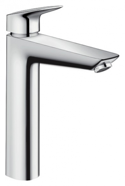Смеситель для раковины Hansgrohe Logis 71090000, с донным клапаном Push-Open, хром - фото 38350