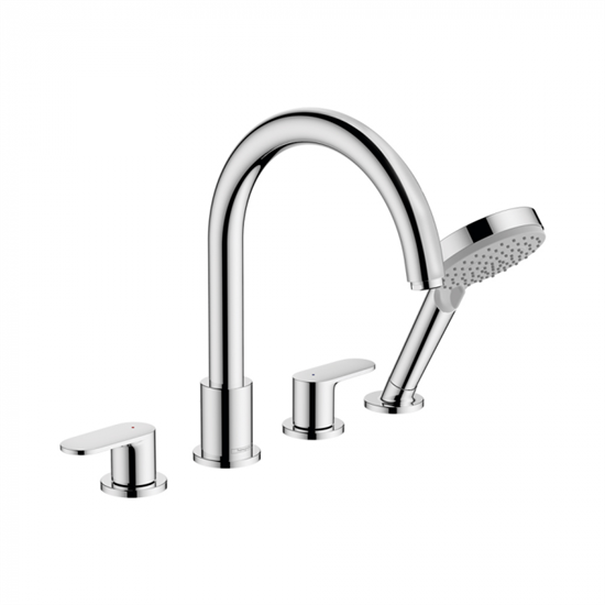 Смеситель Hansgrohe Vernis Blend 71456000 для ванны и душа, на борт ванны, хром - фото 38415