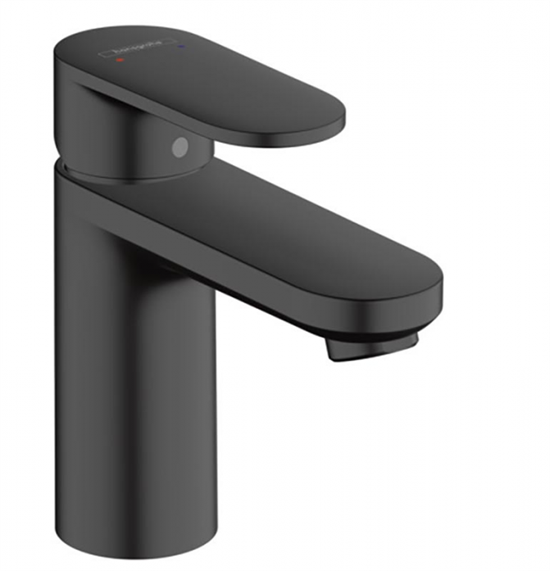 Смеситель Hansgrohe Vernis Blend 71551670 с донным клапаном, для раковины, матовый черный - фото 38429