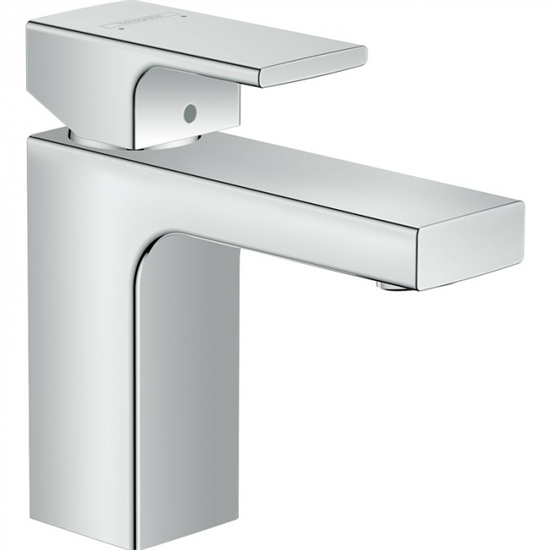 Смеситель Hansgrohe Vernis Shape для раковины, с металлическим сливным гарнитуром, хром, 71568000 - фото 38444