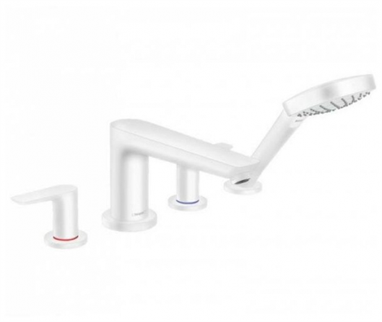 Смеситель Hansgrohe Talis E 71748700 для ванны, белый матовый - фото 38512