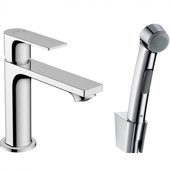 Смеситель Hansgrohe Rebris 72216000 E для раковины с гигиеническим душем, хром глянцевый - фото 38584