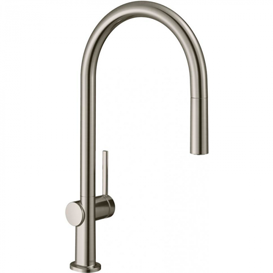 Кухонный смеситель Hansgrohe Talis M54, 72801800, с вытяжным изливом, в комплекте с коробом sBox для шланга, 2 режима струи, под сталь - фото 38629