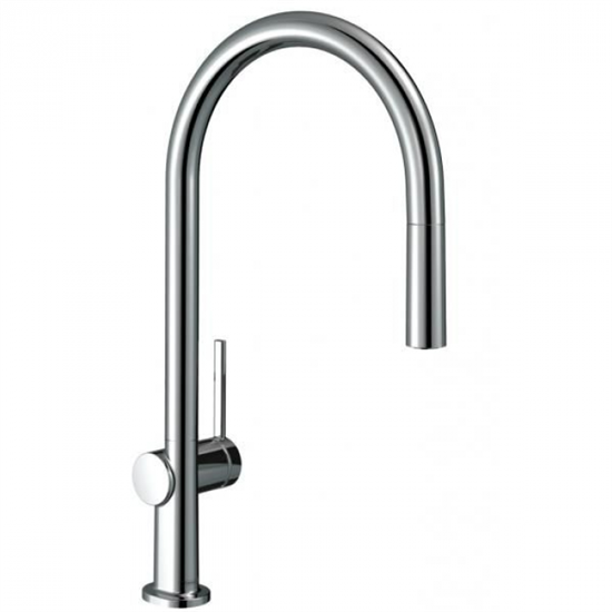 Кухонный смеситель Hansgrohe Talis M54, с вытяжным изливом, хром, 72802000 - фото 38630