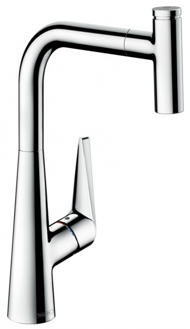 Смеситель Hansgrohe Talis Select S 72821000 300, для кухни, с вытяжным изливом, хром - фото 38650