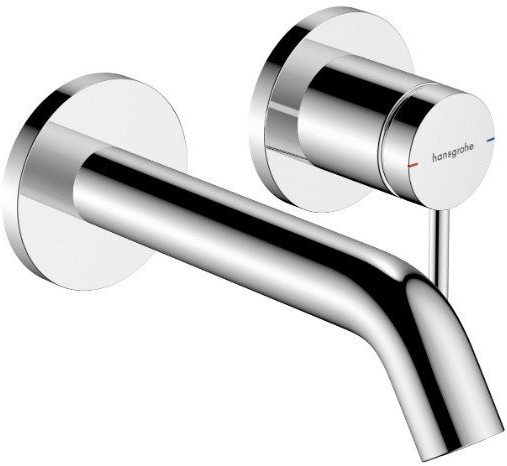Смеситель встраиваемый для раковины Hansgrohe Tecturis S 73350000, с донным клапаном, цвет хром глянец - фото 38795