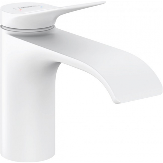 Смеситель для раковины Hansgrohe Vivenis 75012700, без донного клапана, белый матовый - фото 39183